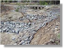 Downstream rock cascade fishway complete (17/12/05)