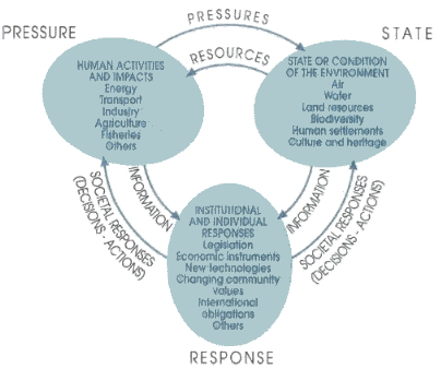 Linkages between the Pressure State Response Criteria for SOE reporting